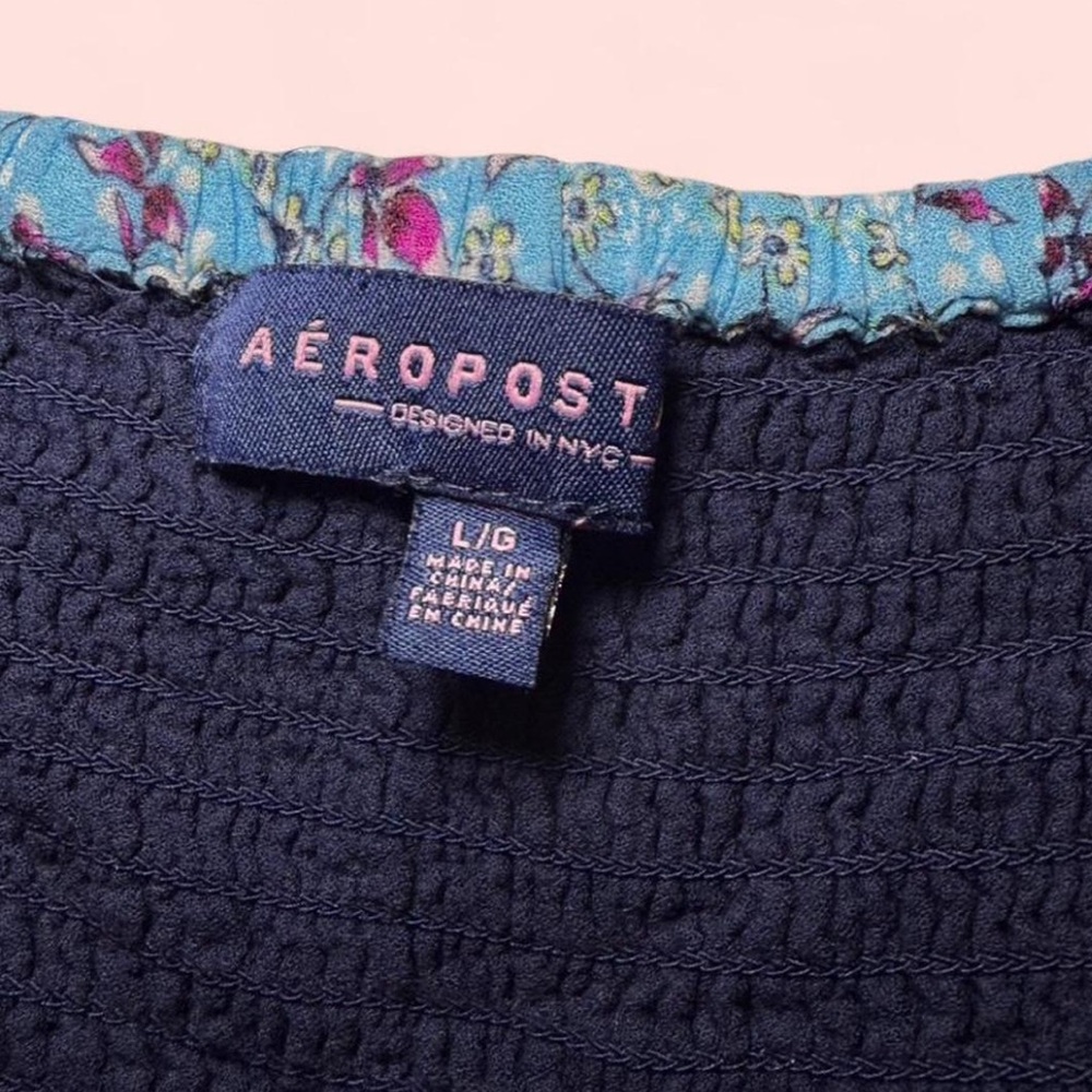 Aeropostale Navy and Floral dress - Picture 3 of 3